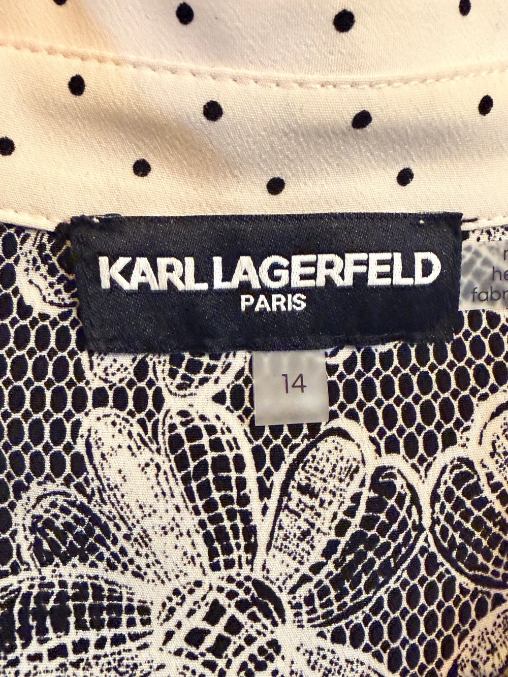 Karl Lagerfeld Front Button Collared Mini Dress - Picture 5 of 5